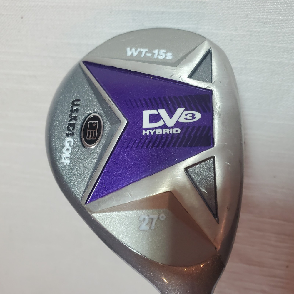U.S. Kids Golf DV3 27-Degree Hybrid Club | Purple